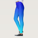 Leggings Color azul gradiente de dos tonos, azul claro<br><div class="desc">Color azul gradiente de dos tonos,  azul claro</div>