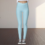 Leggings Color claro azul sólido<br><div class="desc">El azul claro es un tono suave y ventilado que da una sensación de calma y frescura. Este color tiene tonos fríos,  lo que le da un toque fresco y limpio,  perfecto para crear un ambiente tranquilo y acogedor.</div>