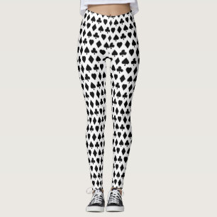 Leggings COLOR DE FONDO DEL PERSONALIZADO de Póquer
