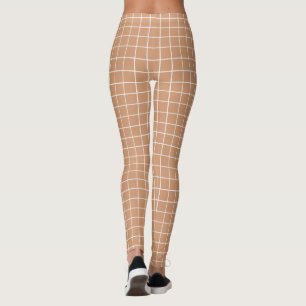 Leggings Color de fondo del personalizado del forro cuadrad