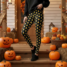 Leggings Color de fondo personalizado de maíz dulce