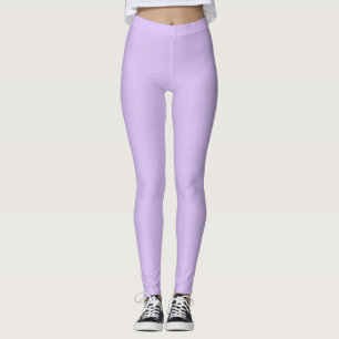 Leggings Color de la plancha sólida malva