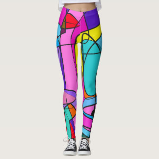 Leggings color de multo abstracto