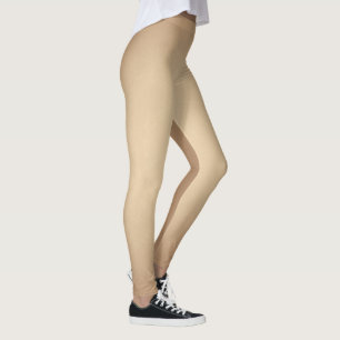 Leggings Color de piel, impresión moderna