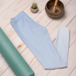 Leggings Color de tendencia de color Ombre Polvo Azul - Pie