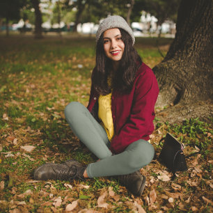 Leggings Color de tendencia Gris negro silenciado
