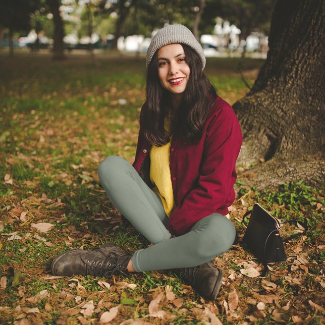 Leggings Color de tendencia Gris negro silenciado (Subido por el creador)