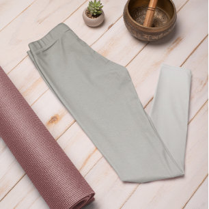 Leggings Color de tendencia ómbre Gris plateado - Piernas P