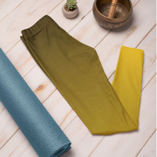 Leggings Color de tendencia otoñal Salto de sol Leyendas de