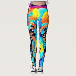 Leggings Color eléctrico Pop Canine Art