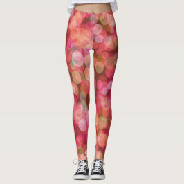 Leggings Color flotante rojo