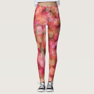 Leggings Color flotante rojo