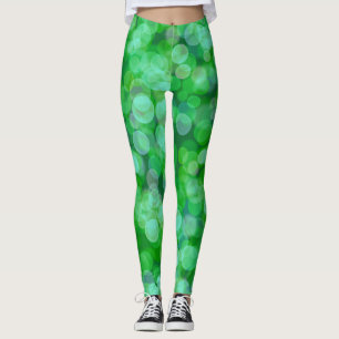 Leggings Color flotante verde