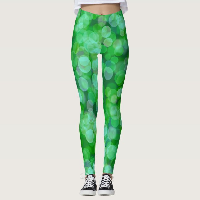 Leggings Color flotante verde (Anverso)