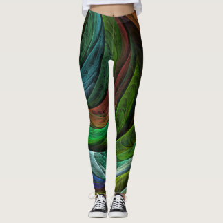 Leggings Color Glory Moderno Resumen Patrón de arte elegant