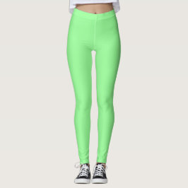 Leggings Color Menta Sólido Plano