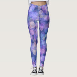 Leggings Color morado flotante