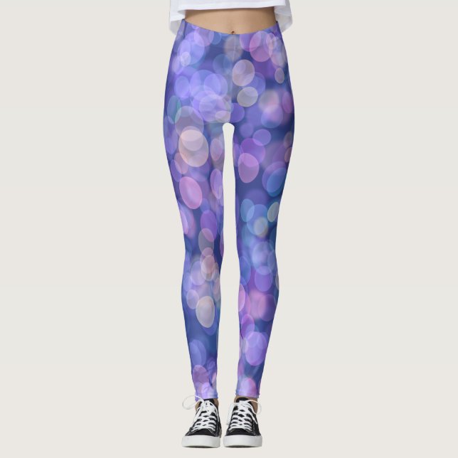 Leggings Color morado flotante (Anverso)