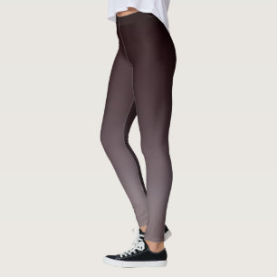 Leggings Color negro rojo a gris Ombre degradado