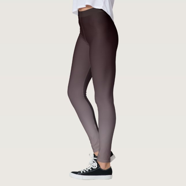 Leggings Color negro rojo a gris Ombre degradado (Izquierda)