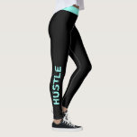 Leggings Color personalizado | "Hustle" Workout<br><div class="desc">Diseño divertido y moderno. Puede cambiar el aspecto de "Hustle" o agregar su propio texto personalizado. Elija su color de la pierna y el color del texto haciendo clic en "personalizar" y luego el pequeño cuentagotas. ¿Necesita ayuda para personalizar este producto? Use el botón de contacto que aparece a continuación...</div>