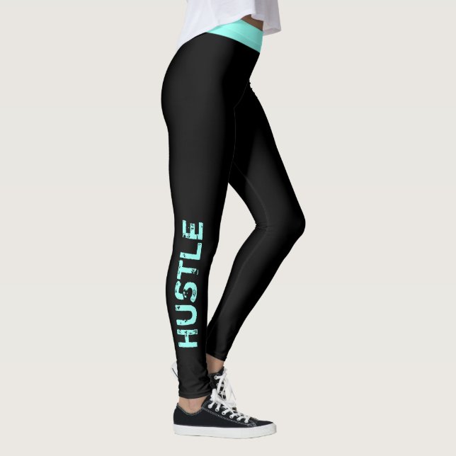 Leggings Color personalizado | "Hustle" Workout (Derecha)
