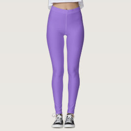 Leggings Color púrpura pastel oscuro sólido liso