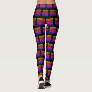 Leggings Color QR Código Escaneo Colores Personalizados de 