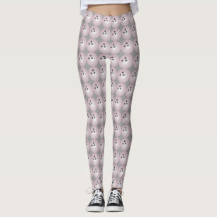 Leggings Color rosado del personalizado del modelo de la