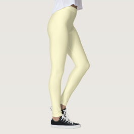 Leggings Color sólido amarillo lemonado | Clásico Elegante