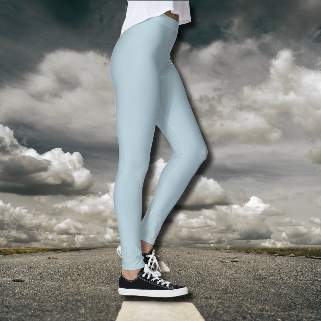 Leggings Color sólido azul pastel | Clásica | Elegante (Subido por el creador)