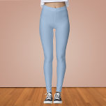 Leggings Color sólido ceruleano<br><div class="desc">Color sólido ceruleano</div>