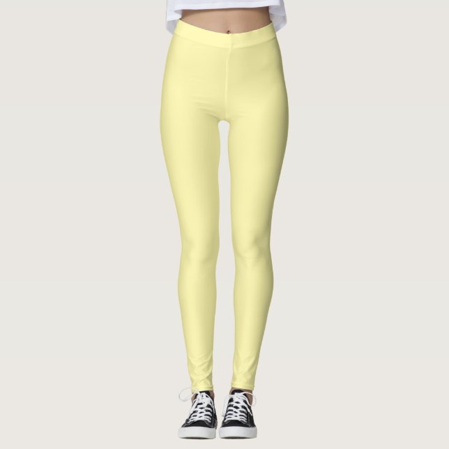 Leggings Color sólido crema (Anverso)