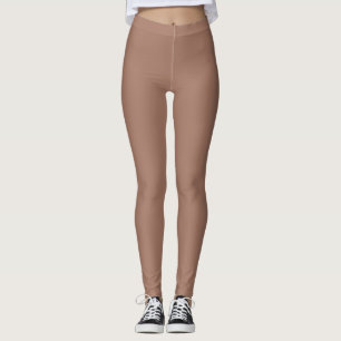 Leggings Color sólido Mocha Mousse