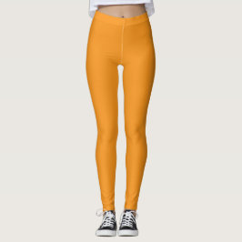 Leggings Color sólido naranja