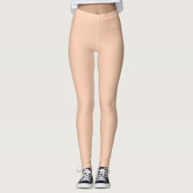 Leggings Color Sólido Naranja Albaricoque