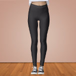 Leggings Color sólido negro de Raisin<br><div class="desc">Color sólido negro de Raisin</div>