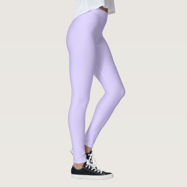 Leggings Color sólido pastel Lilac | Clásica | Elegante (Derecha)