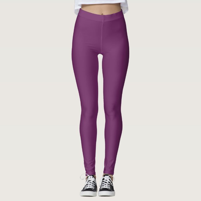 Leggings Color sólido plano Bizancio (Anverso)