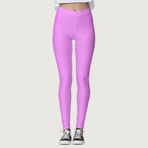Leggings Color sólido púrpura claro