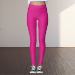 Leggings Color sólido rosa intenso<br><div class="desc">Color sólido rosa intenso</div>