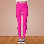 Leggings Color sólido rosa profundo<br><div class="desc">Color sólido rosa profundo</div>