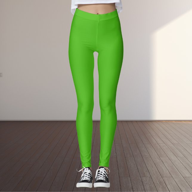 Leggings Color sólido verde Kelly (Subido por el creador)