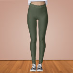 Leggings Color sólido verde rígido<br><div class="desc">Color sólido verde suave. Este verde terruño y mudo combina los tonos naturales del verde con un toque de gris, creando un color que exuda sofisticación y elegancia subestime.Este versátil color combina con gusto con paletas neutras y vibrantes, lo que lo convierte en una excelente elección para añadir un toque...</div>