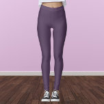 Leggings Color sólido violeta inglés<br><div class="desc">Color sólido violeta inglés</div>