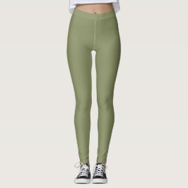 Leggings Color Verde Caña Tendencia