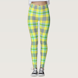 Leggings color verde y amarillo