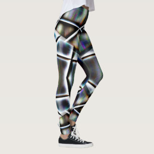 Leggings Color virtual en las formas rectas enmarcadas en p