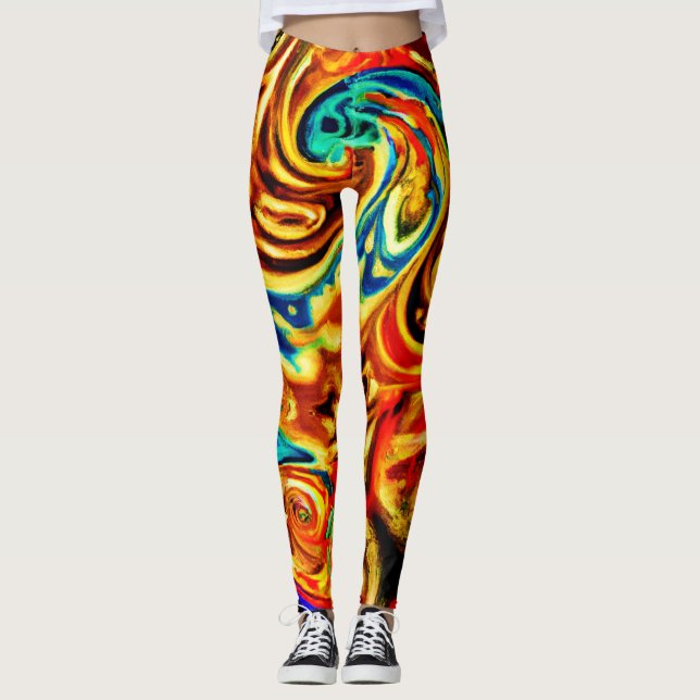 Leggings Colores abstractos (Anverso)