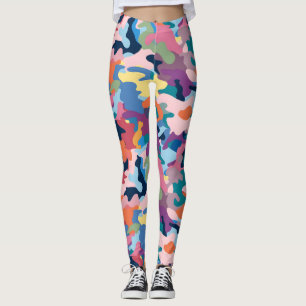 Leggings Colores abstractos de camuflaje